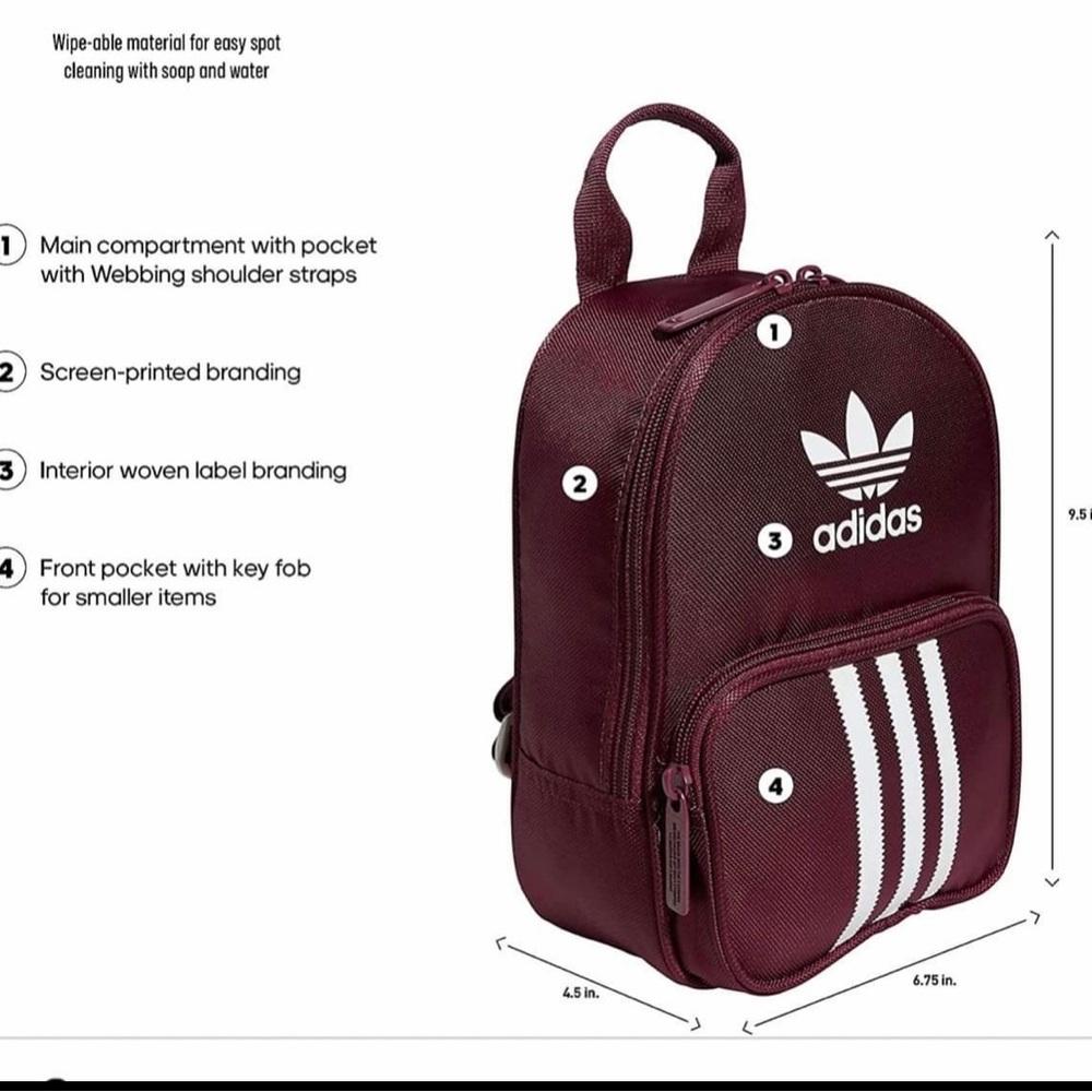 Adidas mini backpack
